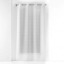 VOILE SABLE FILS CHENILLE OPALIA PANNEAU À OEILLETS 140x240cm