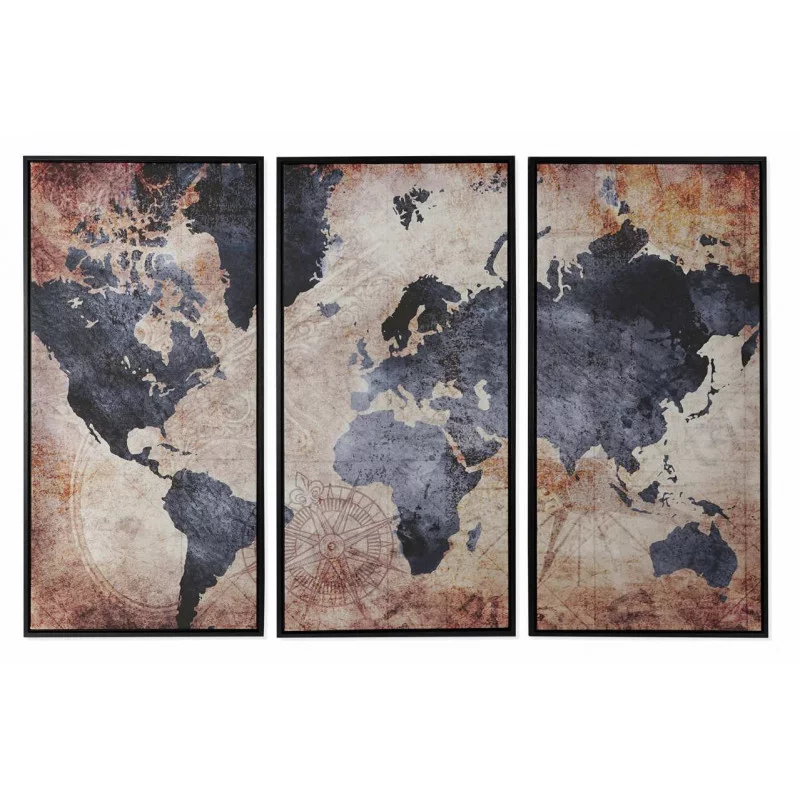 TABLEAU CARTE DU MONDE EN 3TOILES DE 38X TABLEAU CARTE DU MONDE EN 3TOILES DE 38X