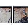 TABLEAU CARTE DU MONDE EN 3TOILES DE 38X