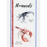 BAVOIR HOMARDS 45X60CM ECRU EN COTON LAV