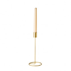 BOUGEOIR DESIGN METAL OR SUR SOCLE D9