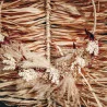COURONNE HIPPIE FLEURS SECHEES BLANCHES