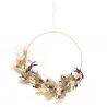COURONNE HIPPIE FLEURS SECHEES BLANCHES