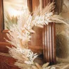 COURONNE FLEURS SÉCHÉES NATURELLES ARIANA D33cm