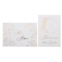 CARTE ET ENVELOPPE ATSEM "MERCI DE M'AVOIR AIDÉ À GRANDIR"