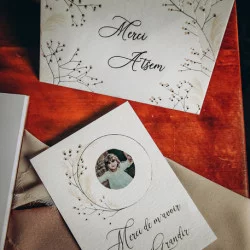 CARTE ET ENVELOPPE ATSEM "MERCI DE M'AVOIR AIDÉ À GRANDIR"