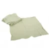 4 SERVIETTES GAZE DE COTON VERT SAUGE