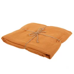 NAPPE GAZE DE COTON TERRE BRULEE