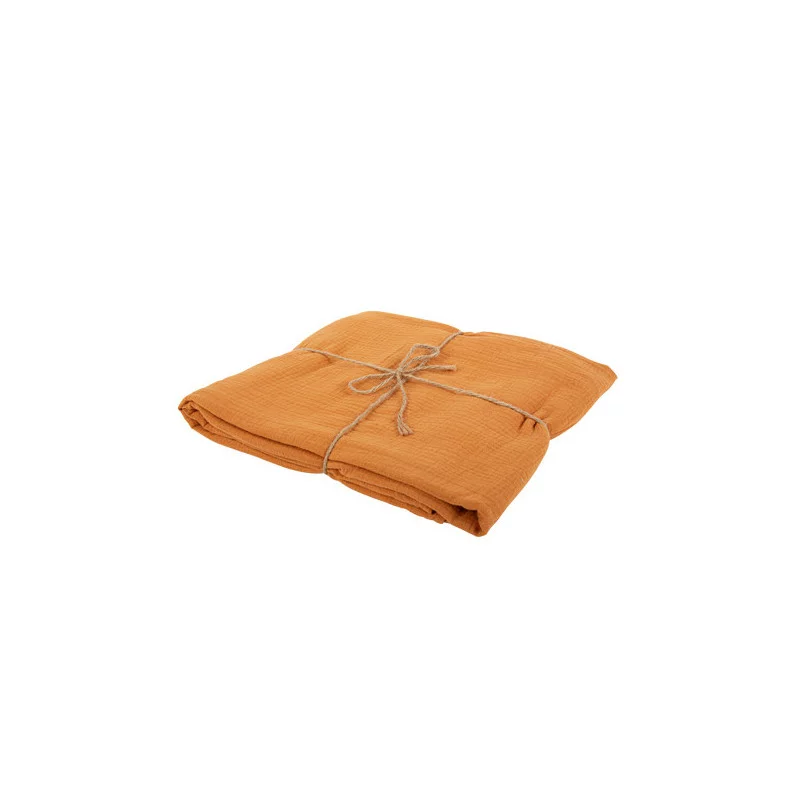 NAPPE GAZE DE COTON TERRE BRULEE