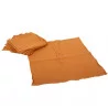 4 SERVIETTES GAZE DE COTON TERRE BRULEE