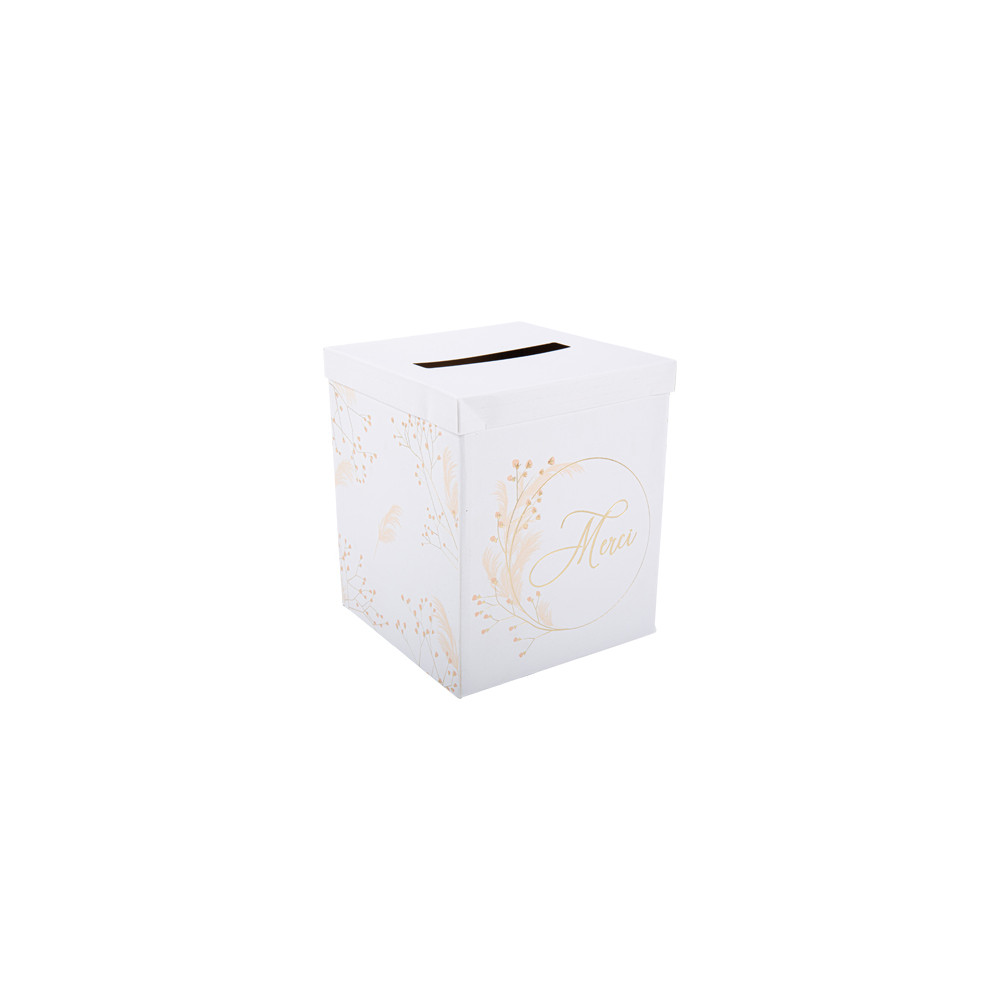 URNE "MERCI" FLEURS DES CHAMPS BLUSH