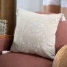 COUSSIN BEIGE ACHILLEA FICELLE AVEC POMPONS 40X40cm