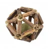 JOUET POUR CHAT BALLE MATATABI ET HERBE. D8cm