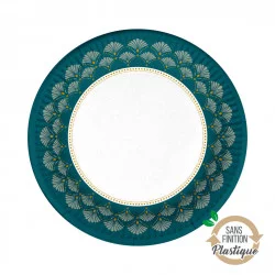 ASSIETTES X10 FLORAL DAMASK D23CM CARTON