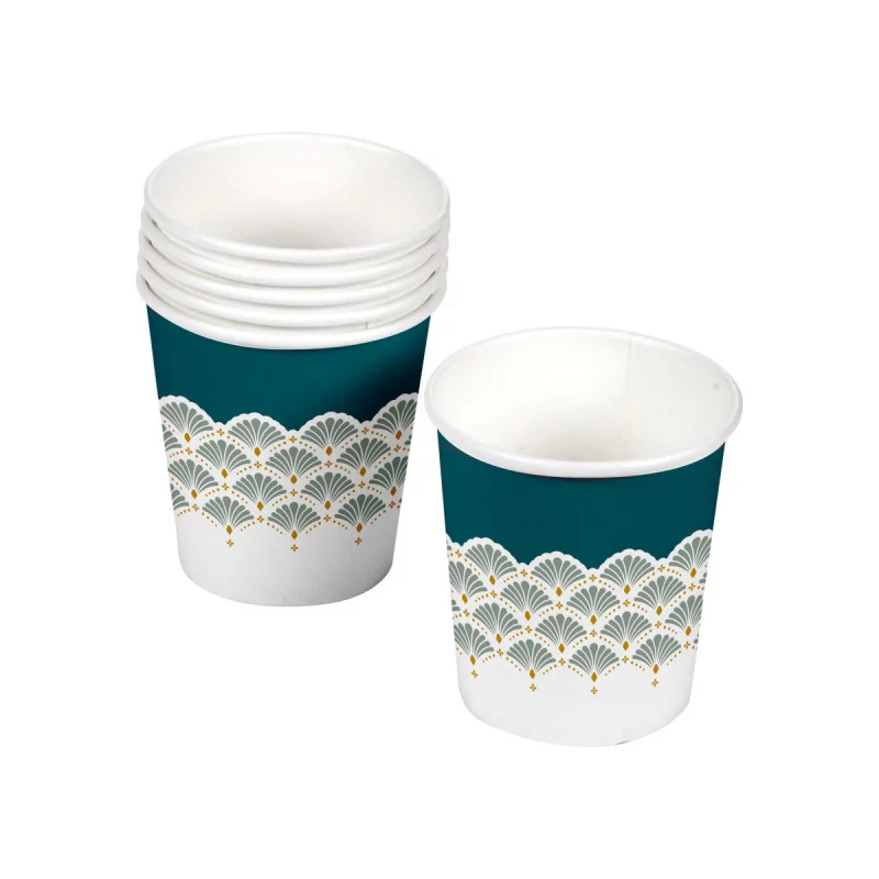 GOBELETS X10 FLORAL DAMASK 23CL CARTON
