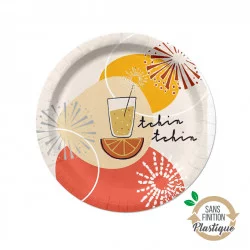 ASSIETTES X10 TCHIN TCHIN D23CM CARTON