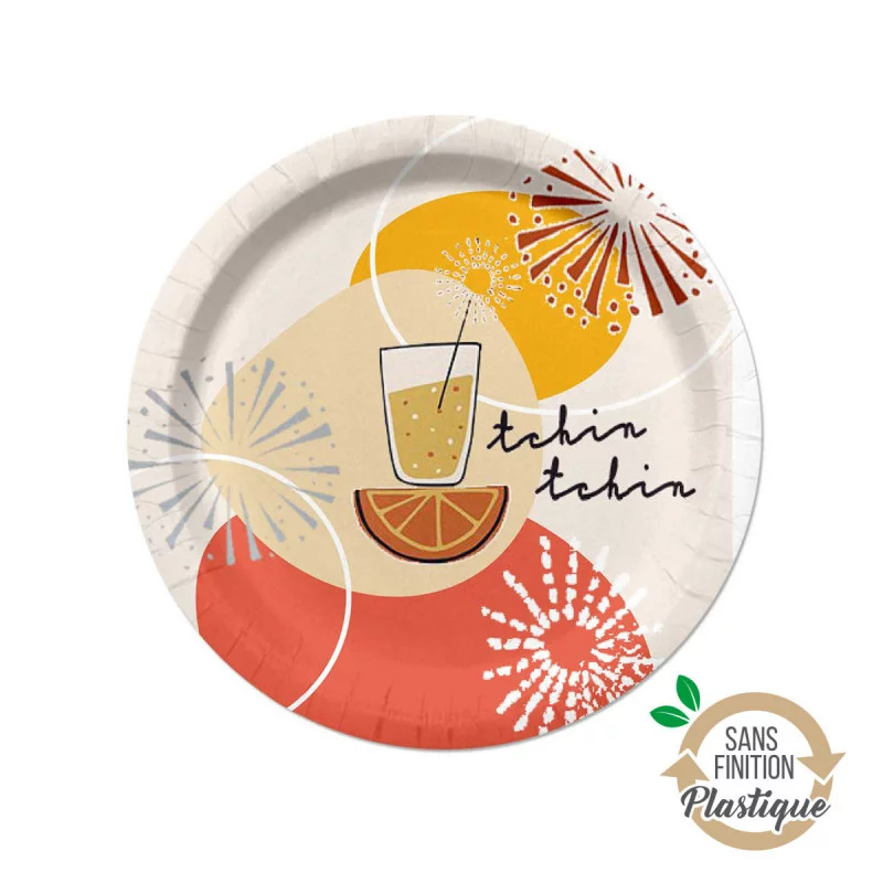ASSIETTES X10 TCHIN TCHIN D23CM CARTON