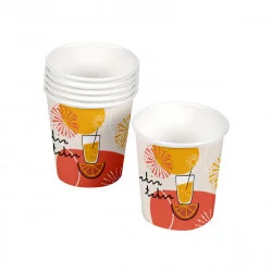 GOBELETS X10 TCHIN TCHIN CARTON 23CL