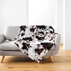 PLAID WESTERN 125x150CM IMITATION FOURRU
