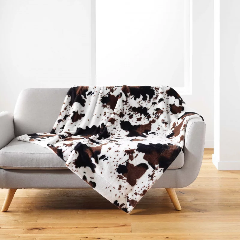 PLAID WESTERN 125x150CM IMITATION FOURRU