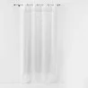 VOILE ARTY LINE BLANC ARGENT 140x240 CM