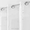 VOILE ARTY LINE BLANC ARGENT 140x240 CM