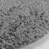 TAPIS QUEENY GRIS ROND D90 CM IMITATION