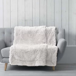 PLAID MARILOU NATUREL 125x150CM IMITATIO