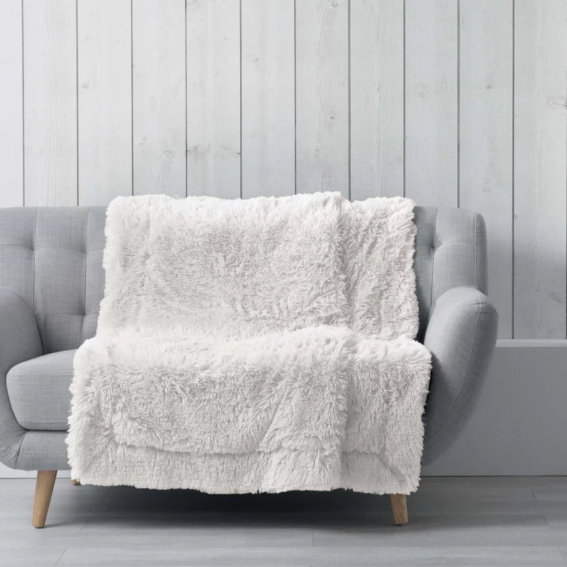 PLAID MARILOU NATUREL 125x150CM IMITATIO