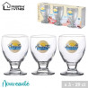 VERRE A PASTIS DECORE X3