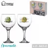 VERRE A GIN DECORE X2 64,5CL