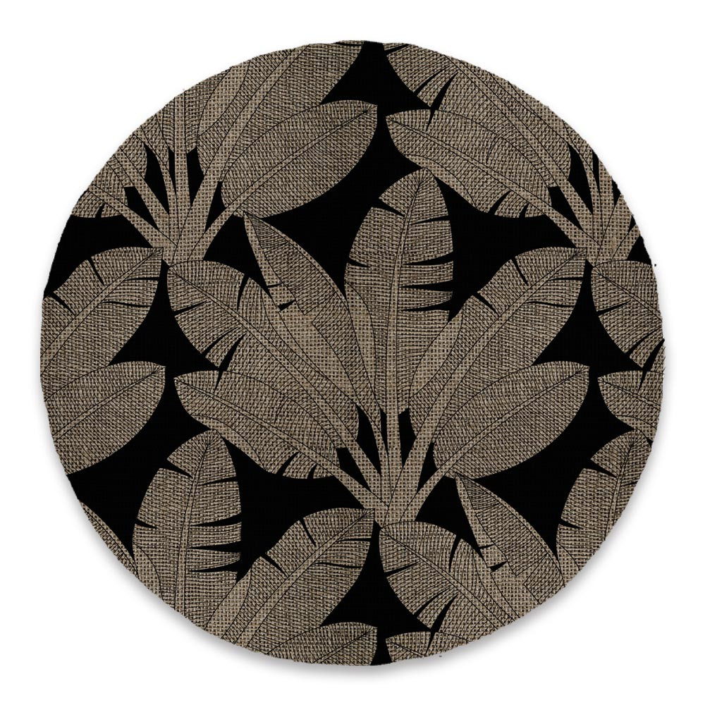 SET DE TABLE MOUTARDE FEUILLES