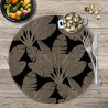 SET DE TABLE MOUTARDE FEUILLES