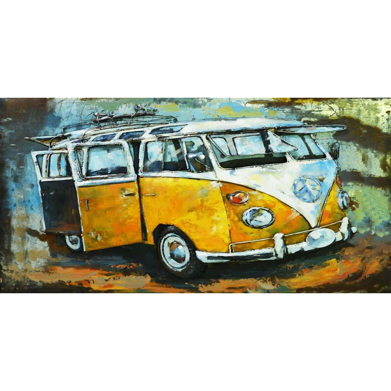 CADRE METAL COMBI JAUNE&nbsp;80x120CM FENETRE