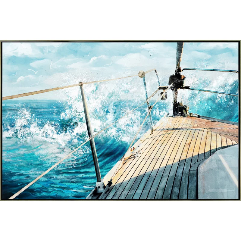CADRE TOILE PROUE DE BATEAU&nbsp;80x120cm