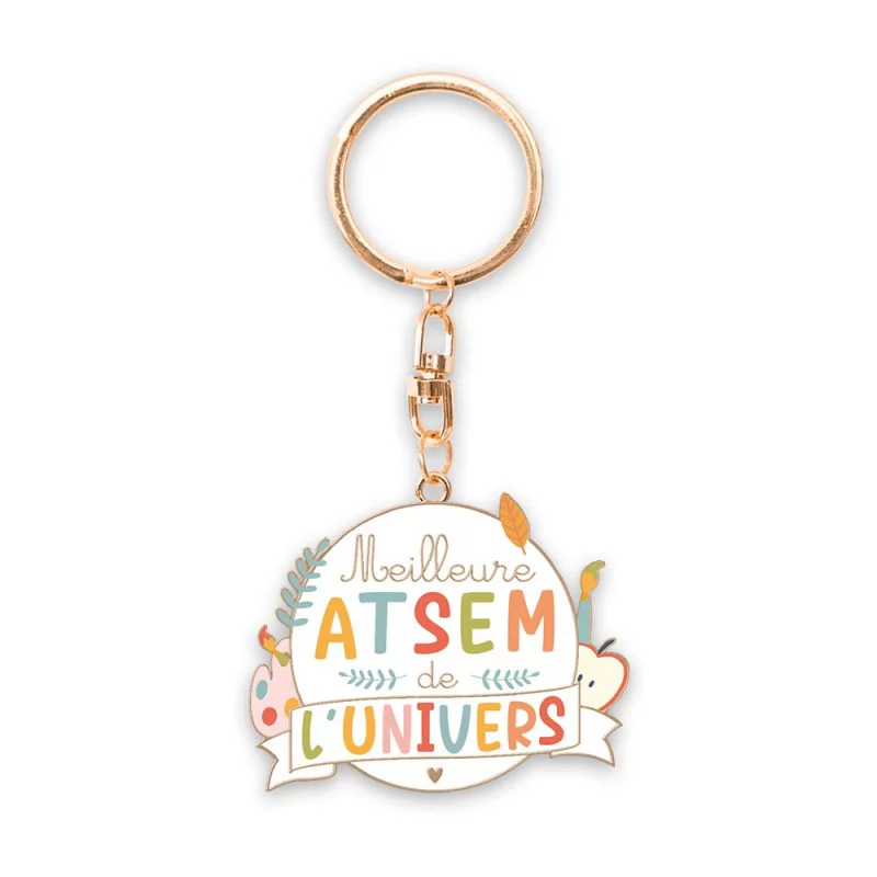 PORTE CLE "MEILLEURE ATSEM" PORTE CLE "MEILLEURE ATSEM"
