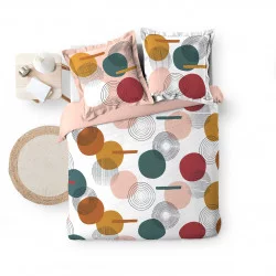 PARURE ROLLIPOP 2 PERS. 240x220CM IMPRIME 57 FILS ALLOVER