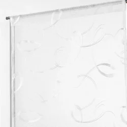 PAIRE DE VOILE HOOPS BLANC 60x160cm