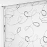 PAIRE HOOPS GRIS 2x60x160CM VOILE SABLE BRODE DROITE PASSE TRINGLE