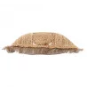 COUSSIN DIMELO JUTE UNI COTON UNI DÉHOUSSABLE FRANGES 45x45cm