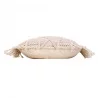 COUSSIN MACRALINA COTON MACRAMÉ DÉHOUSSABLE FRANGES 40x40cm