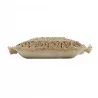 COUSSIN DELIJUTE JUTE UNI DÉHOUSSABLE FRANGES 45x45cm