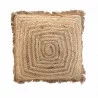 COUSSIN TOURNICOTTI JUTE DÉHOUSSABLE FRANGES 45x45cm