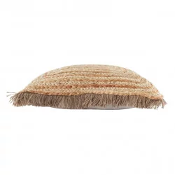 COUSSIN TOURNICOTTI JUTE DÉHOUSSABLE FRANGES 45x45cm