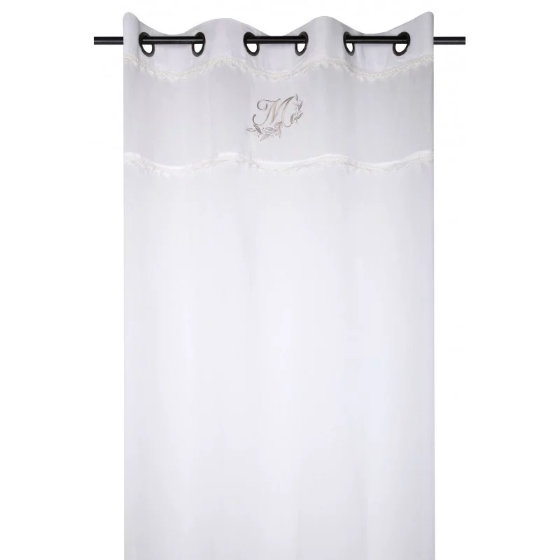 VOILE CONSTANCE BLANC 140X260cm