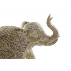 ÉLÉPHANT EN RÉSINE NATURELLE 20x9,5x17,5cm