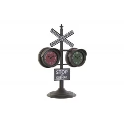 HORLOGE FEU CIRCULATION 36X22X52CM