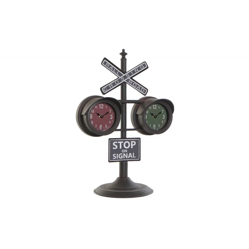HORLOGE FEU CIRCULATION 36X22X52CM