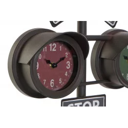 HORLOGE FEU CIRCULATION 36X22X52CM