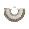 DÉCORATION ETHNIQUE PLUMES 70X3X50 PAILL